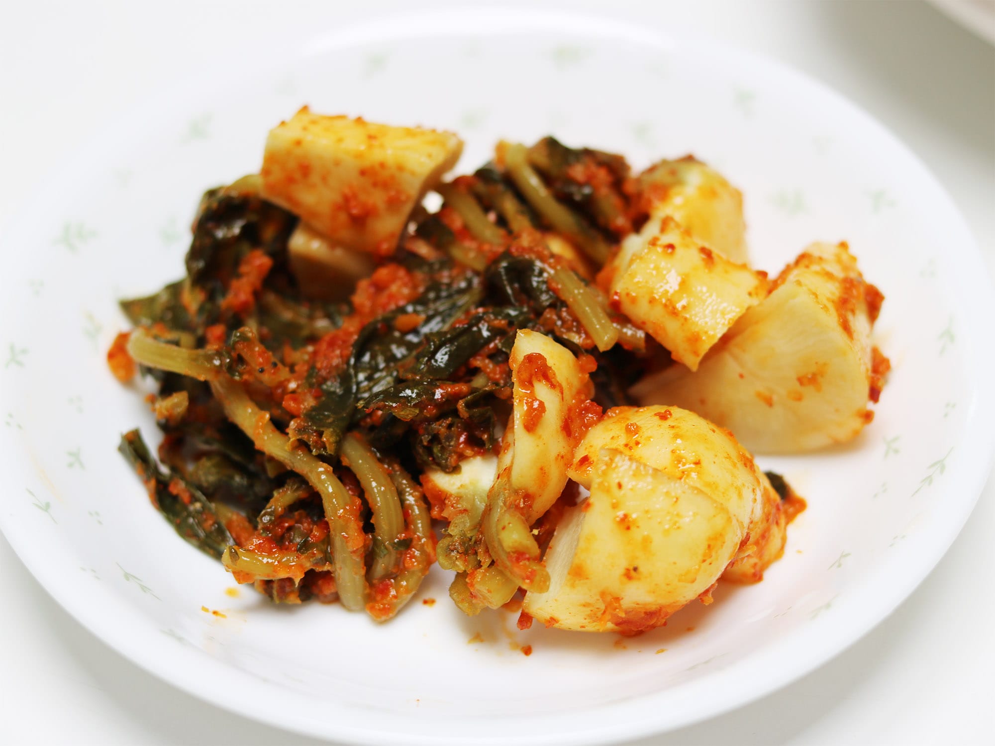 Chonggak Kimchi - Ponytail, bachelor kimchi, Korean food
