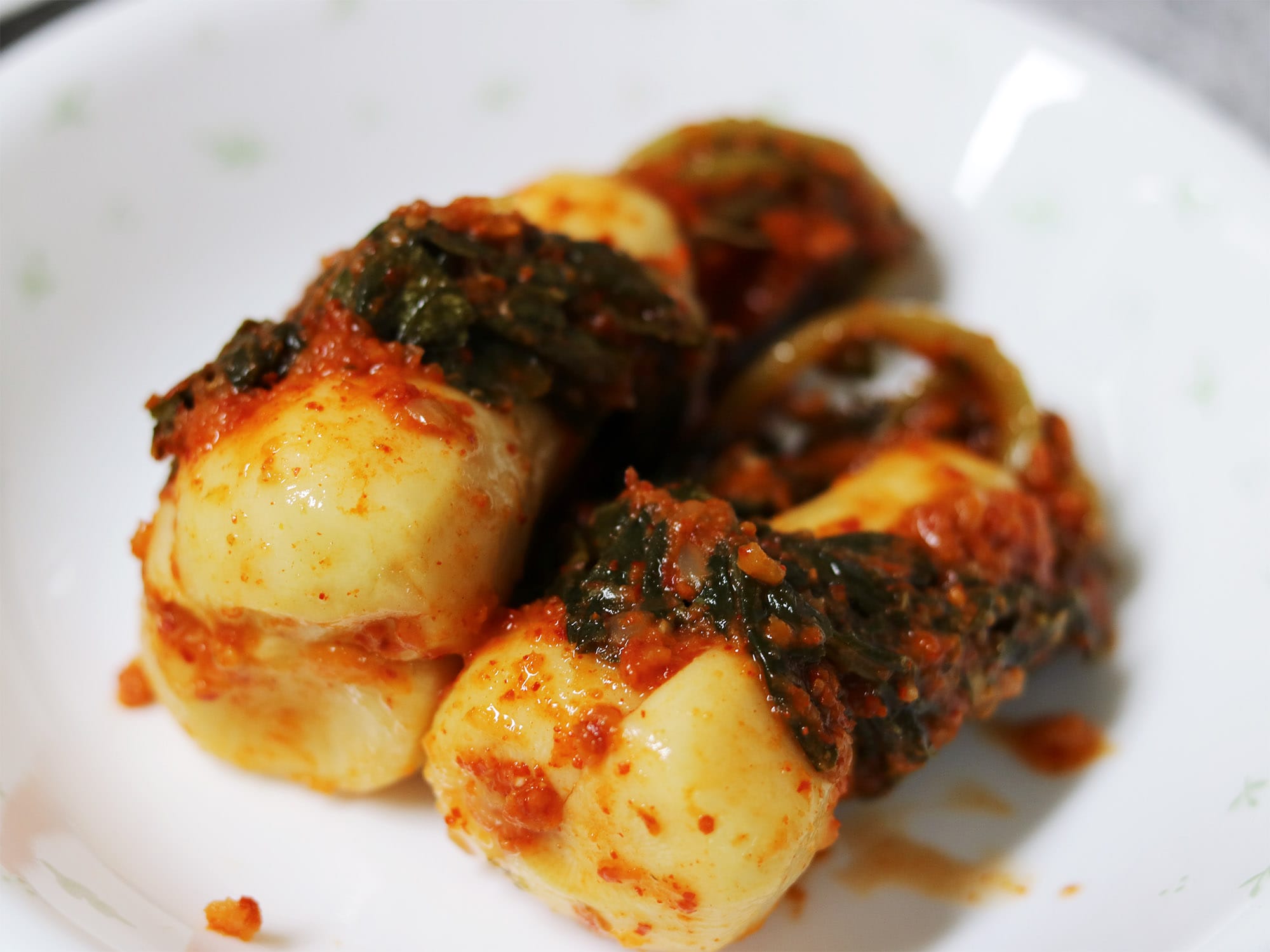 Chongga Kimchi - Ponytail, bachelor kimchi, Korean food
