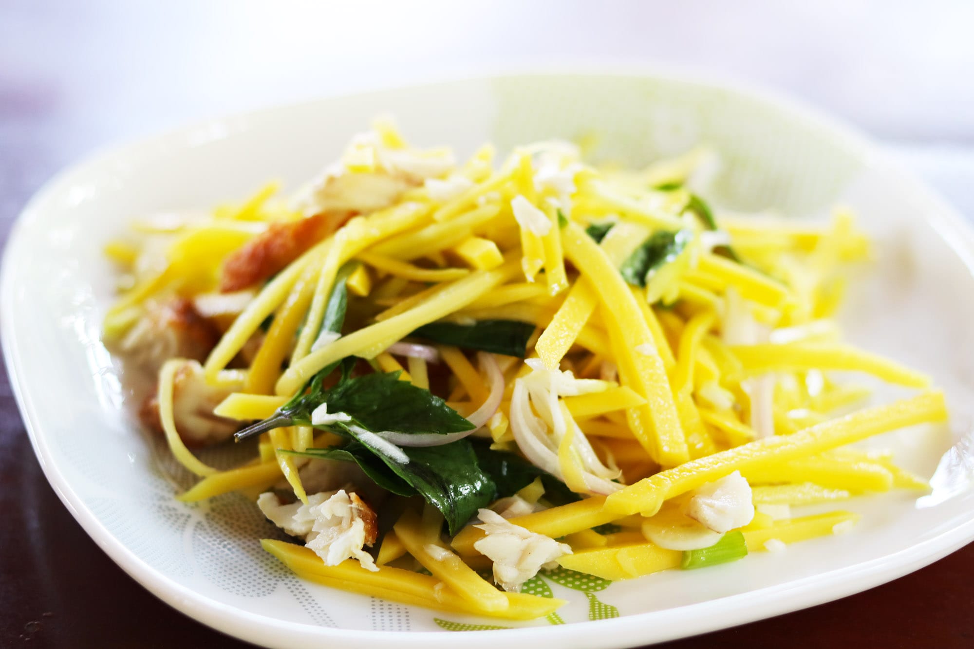 Recipe: Cambodian Mango Salad with Fried Fish