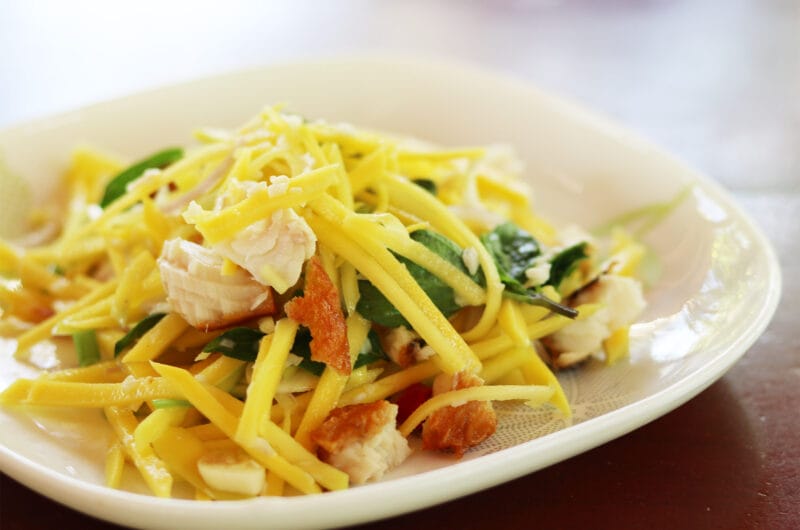 Recipe: Cambodian Mango Salad with Fried Fish