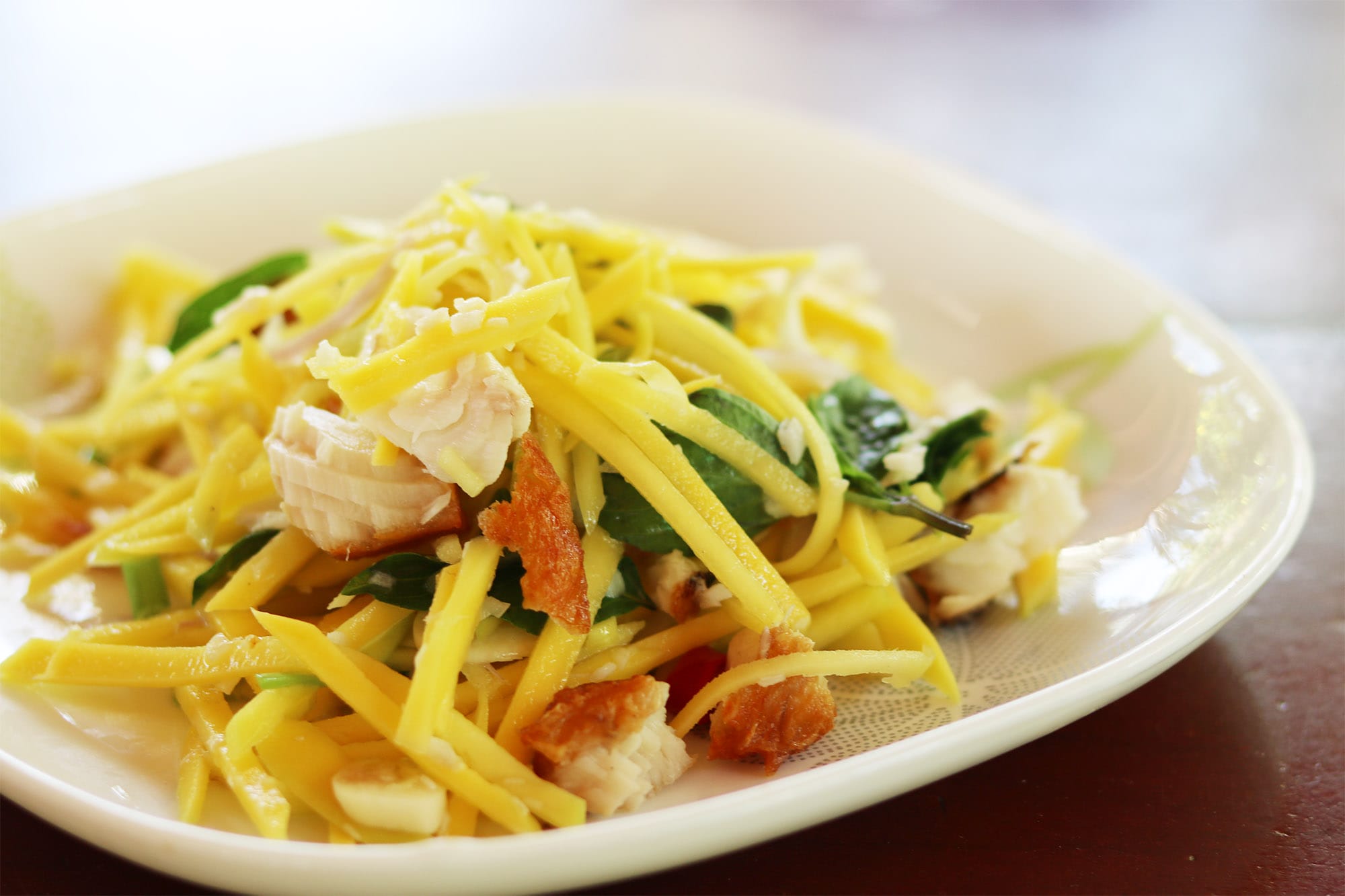 Recipe: Cambodian Mango Salad with Fried Fish