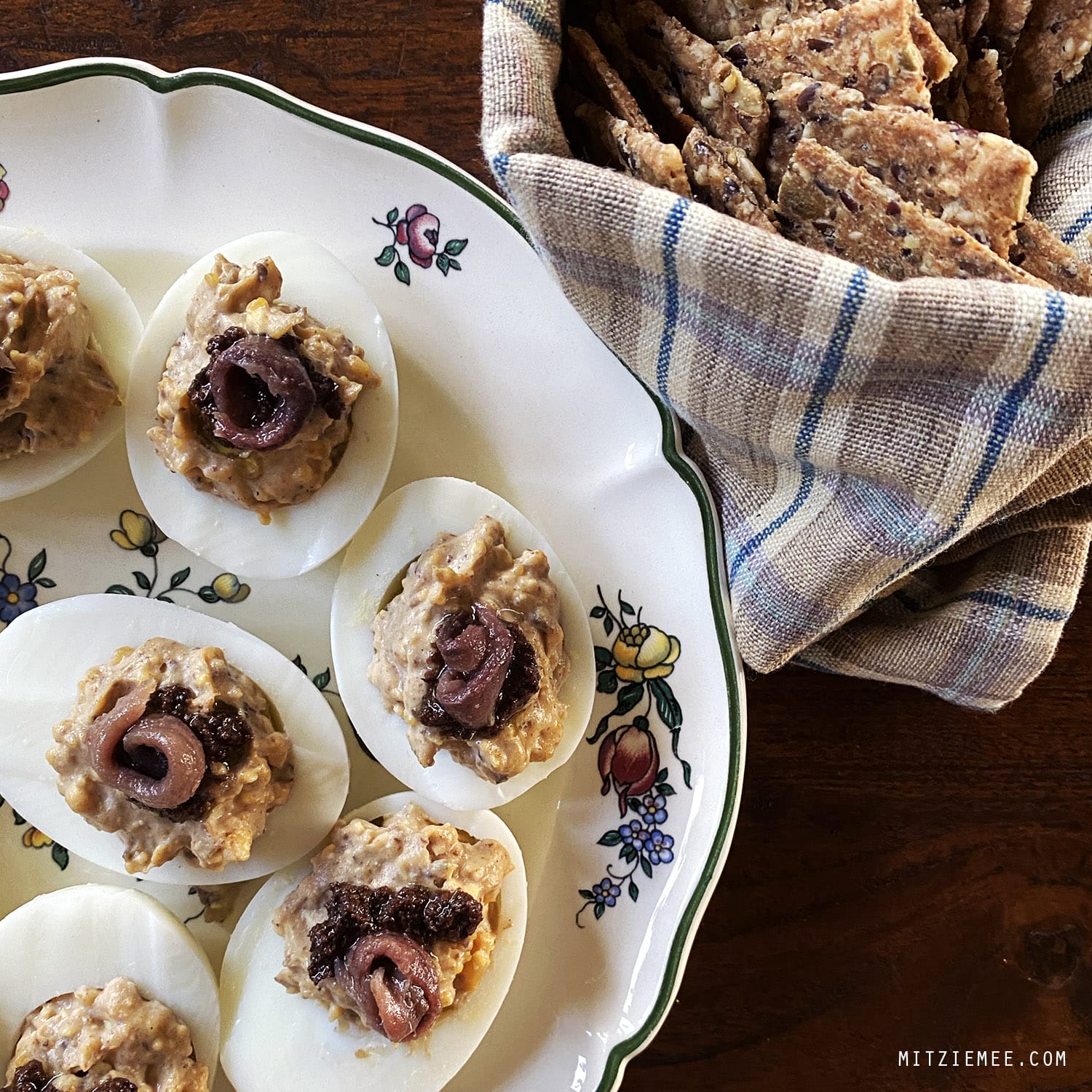 Recipe: Deviled eggs with anchovy and tapenade