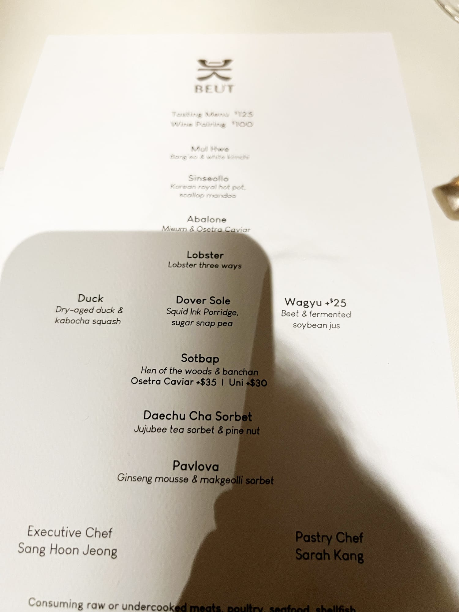 NYC: Beut - New Korean fine-dining restaurant