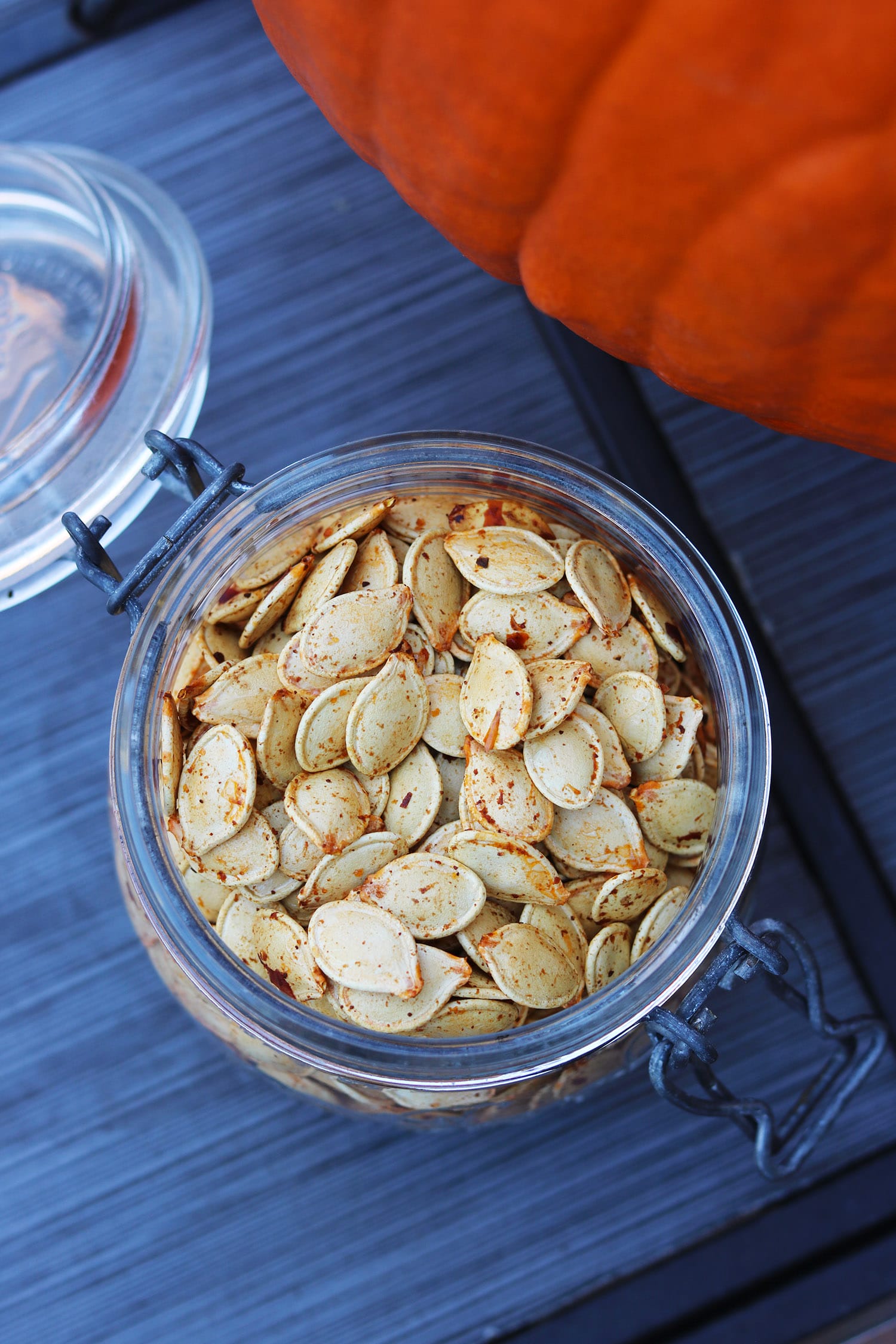 Recipe: Harissa Roasted Pumpkin Seeds