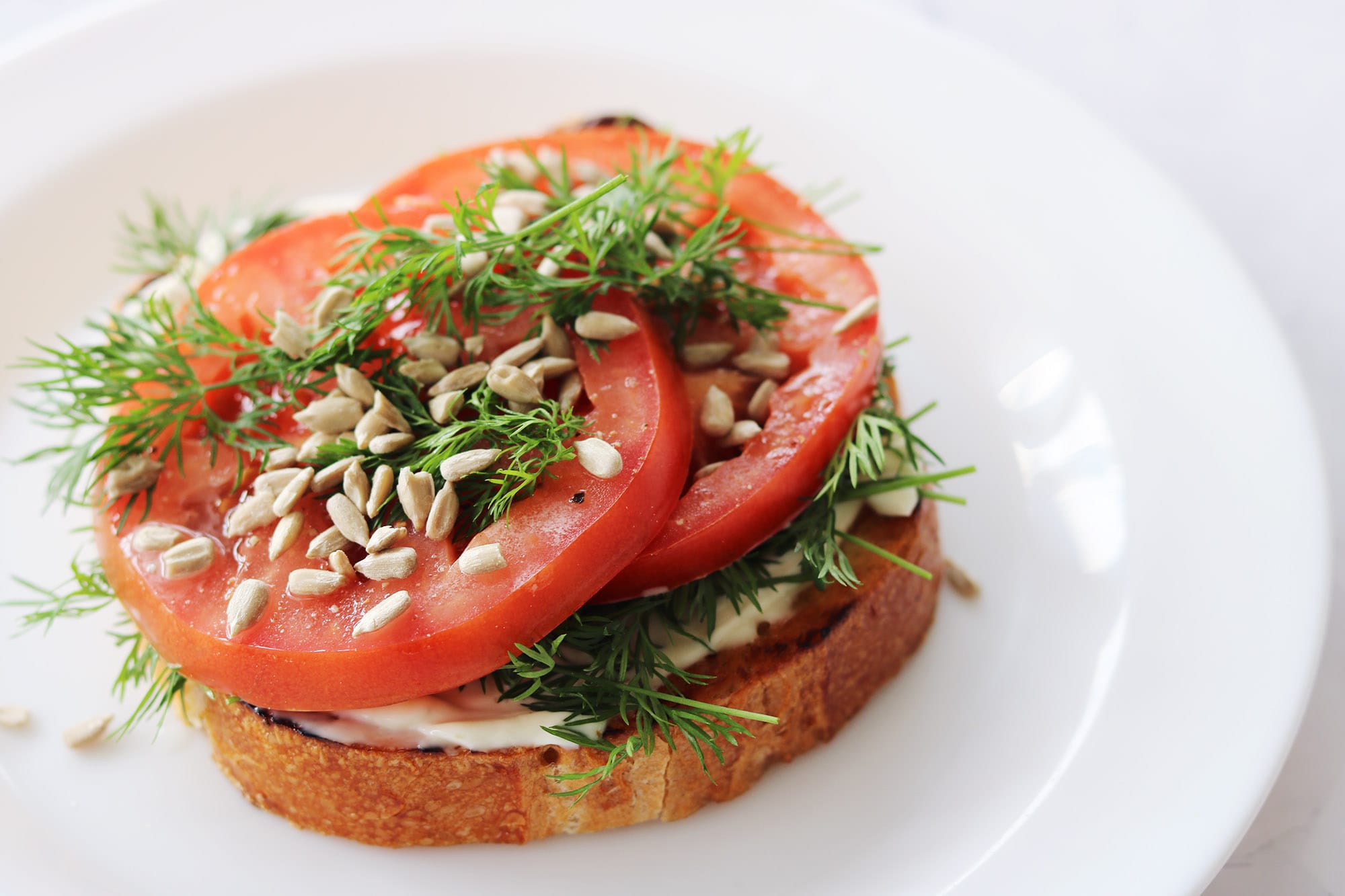 Recipe: Open-faced Tomato Sandwich