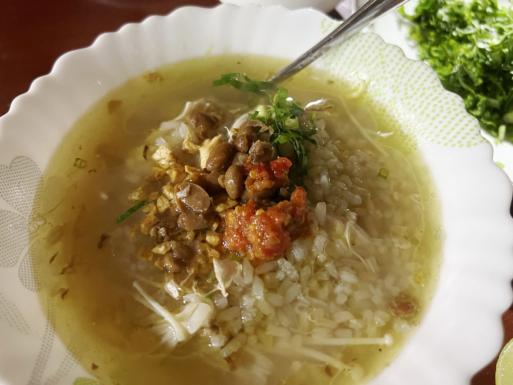 Cambodian Rice Porridge with Chicken