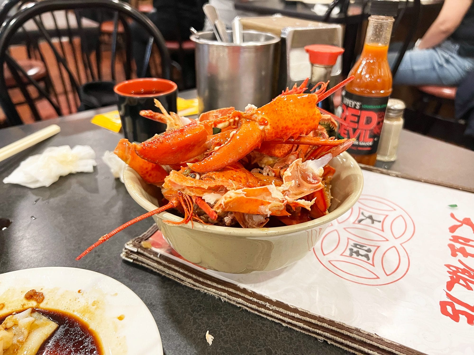 The lobster at Big Wong in Chinatown NYC