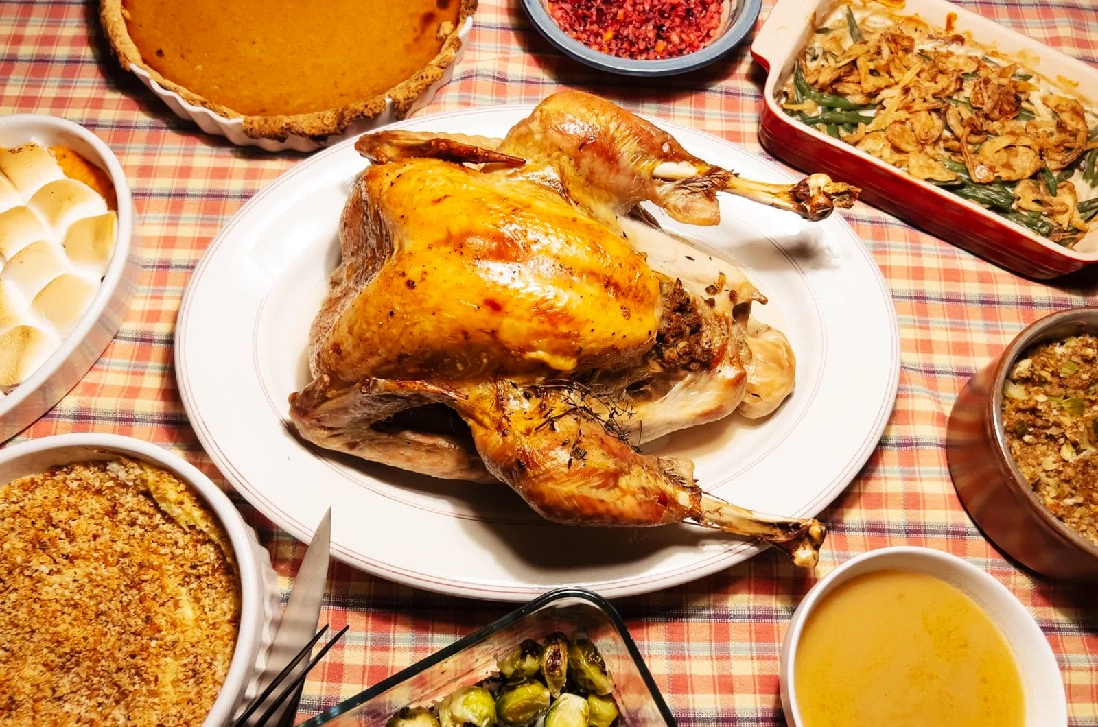 Recipe: Oven Roasted Turkey - Wet Brined and Stuffed