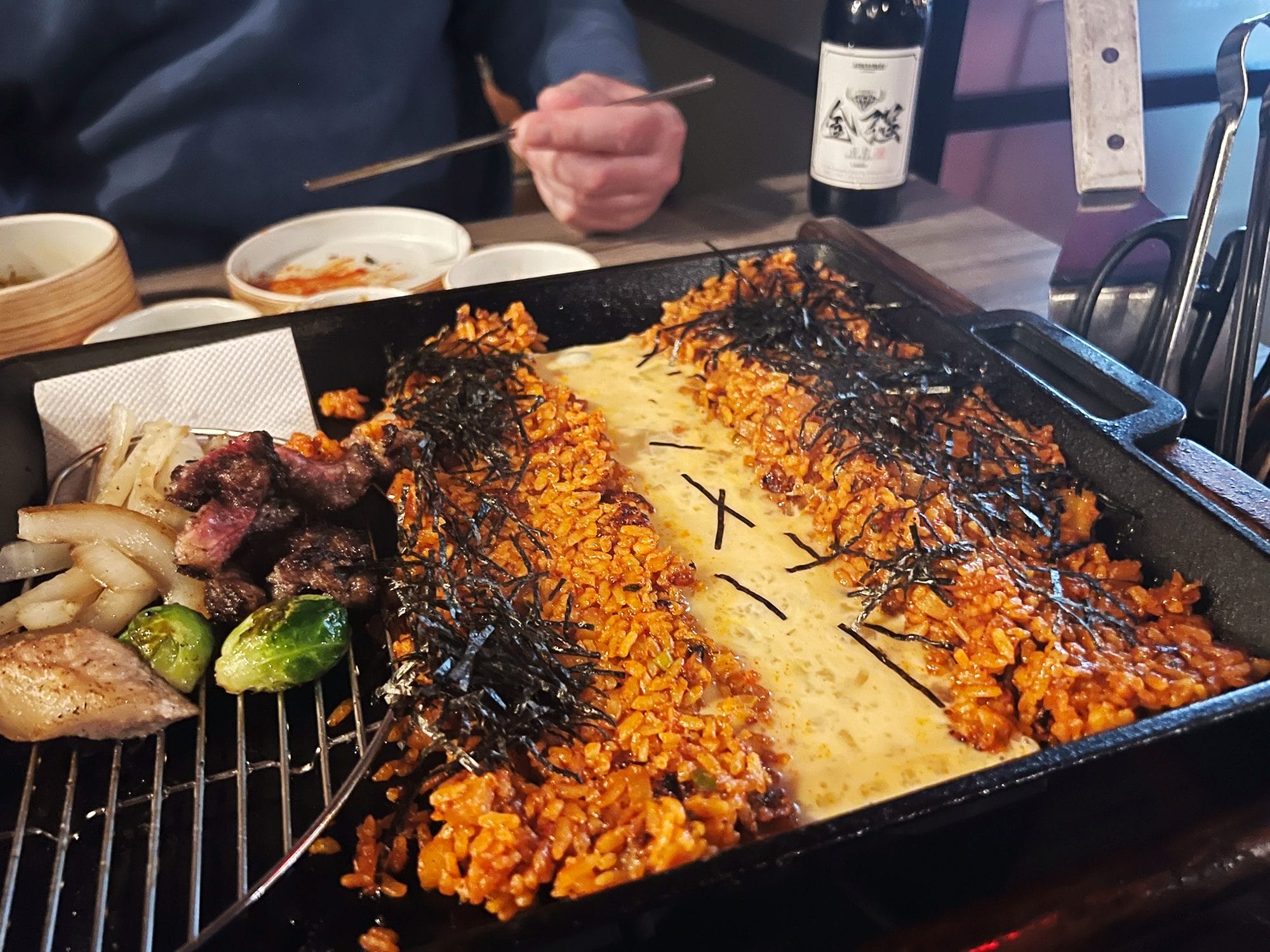 Korean BBQ at Rib No. 7, Koreatown, New York City