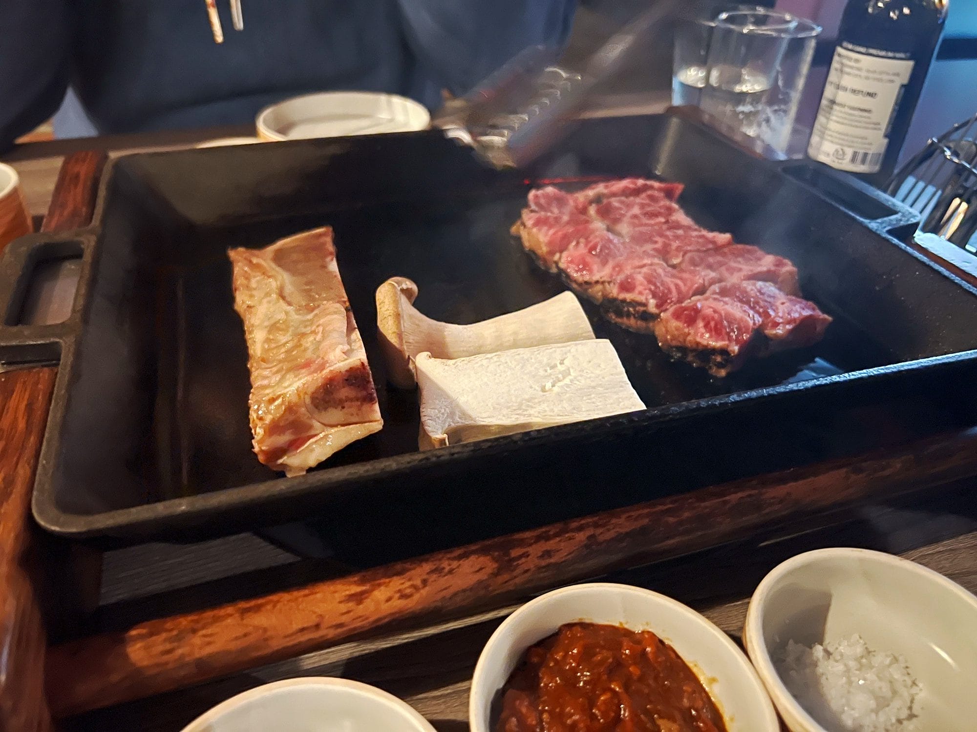 Korean BBQ at Rib No. 7, Koreatown, New York City