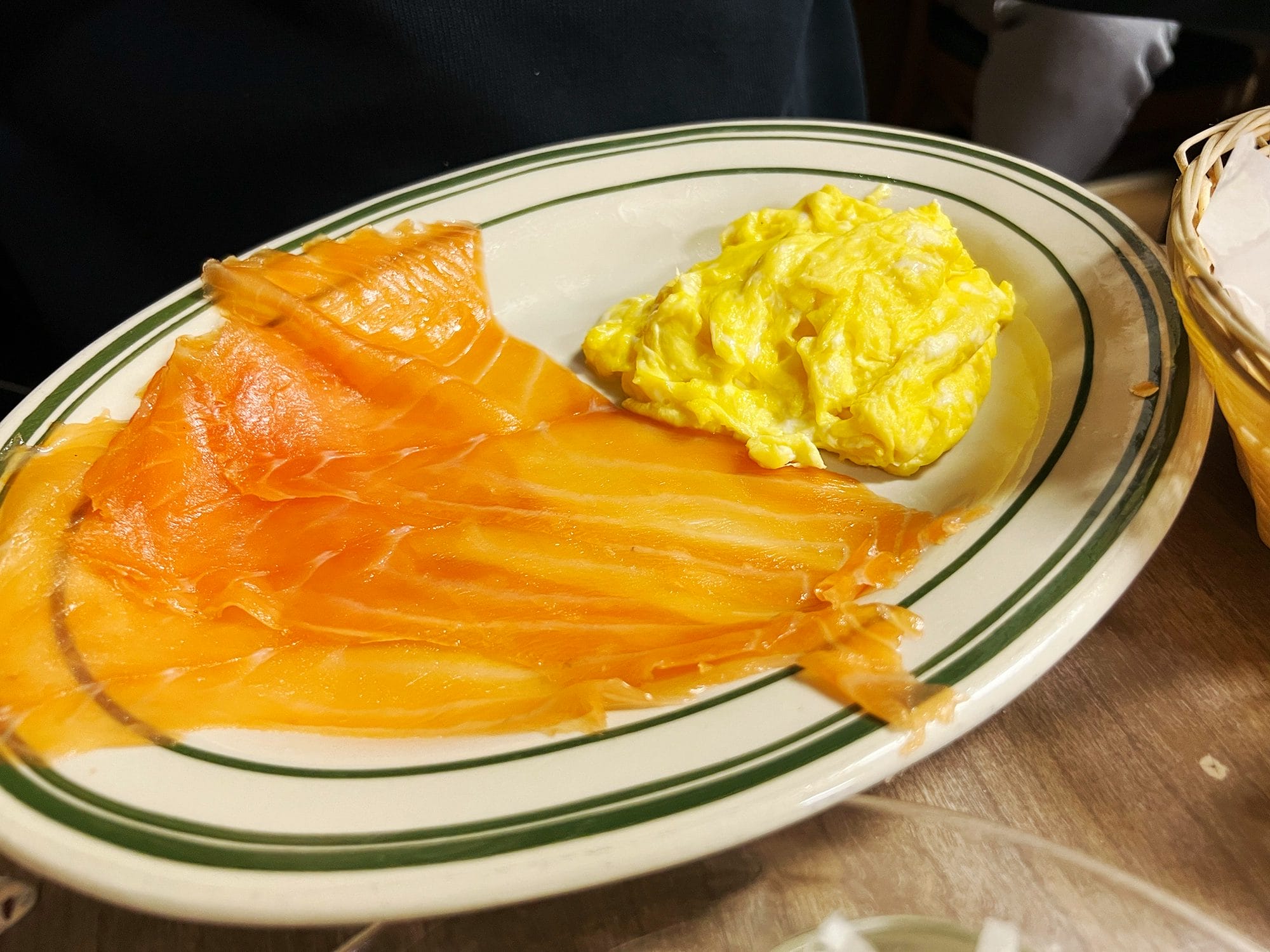 NYC: Breakfast at Bareny Greengrass - Caviar and Latkes